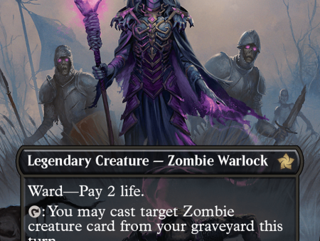 Zul Ashur, Lich Lord (Borderless) (Mana Foil) [Foundations] Hot on Sale