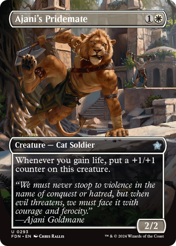 Ajani s Pridemate (Borderless) [Foundations] Online