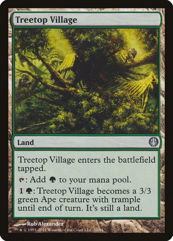 Treetop Village [Duel Decks: Knights vs. Dragons] For Sale