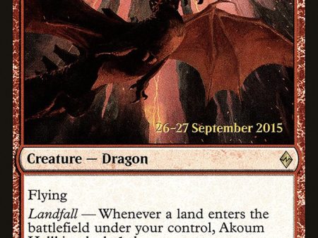 Akoum Hellkite [Battle for Zendikar Prerelease Promos] on Sale