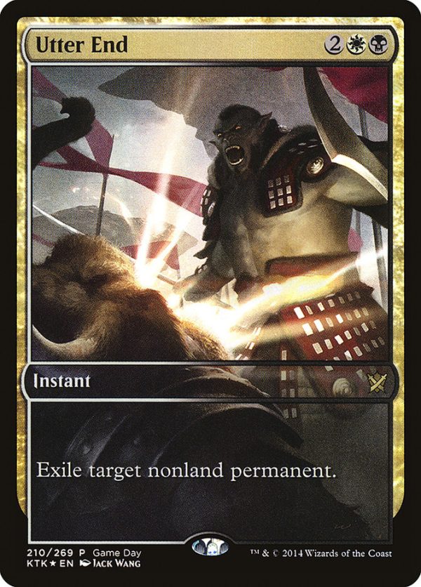 Utter End (Game Day) (Full Art) [Khans of Tarkir Promos] For Cheap