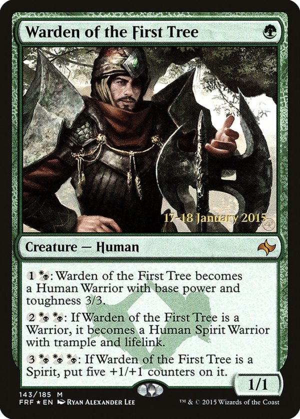 Warden of the First Tree [Fate Reforged Prerelease Promos] Hot on Sale