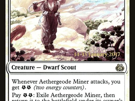 Aethergeode Miner [Aether Revolt Prerelease Promos] For Sale