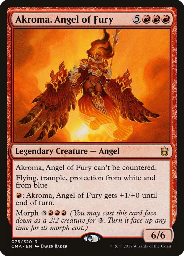 Akroma, Angel of Fury [Commander Anthology] For Sale