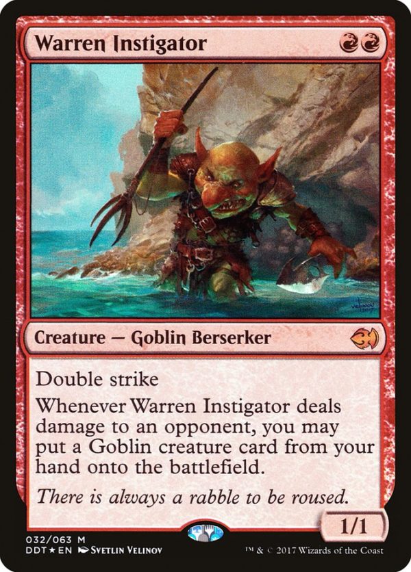 Warren Instigator [Duel Decks: Merfolk vs. Goblins] Online