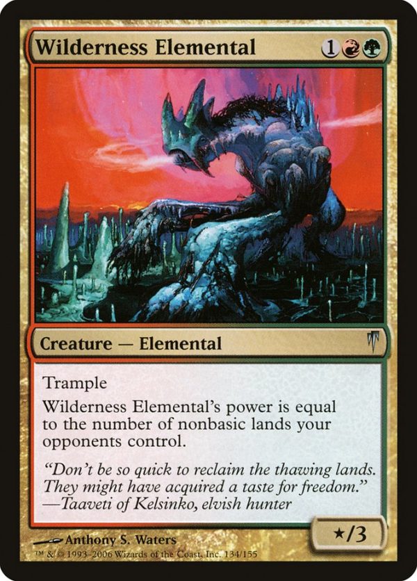 Wilderness Elemental [Coldsnap] on Sale