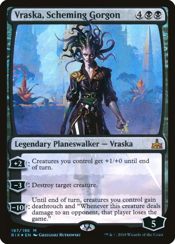 Vraska, Scheming Gorgon [Rivals of Ixalan] For Discount